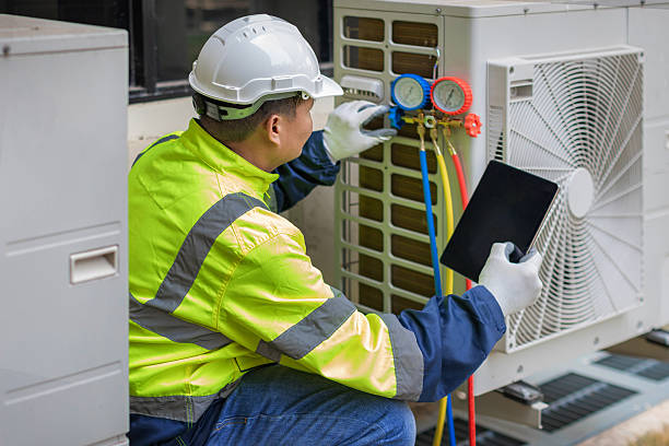 Professional Hvac technician working in Burlington, NJ